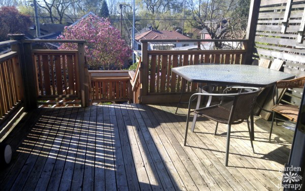 Deck makeover BEFORE