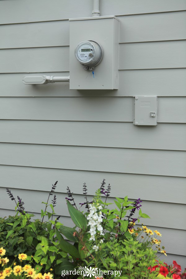 Garage Makeover Disguise ugly fixtures