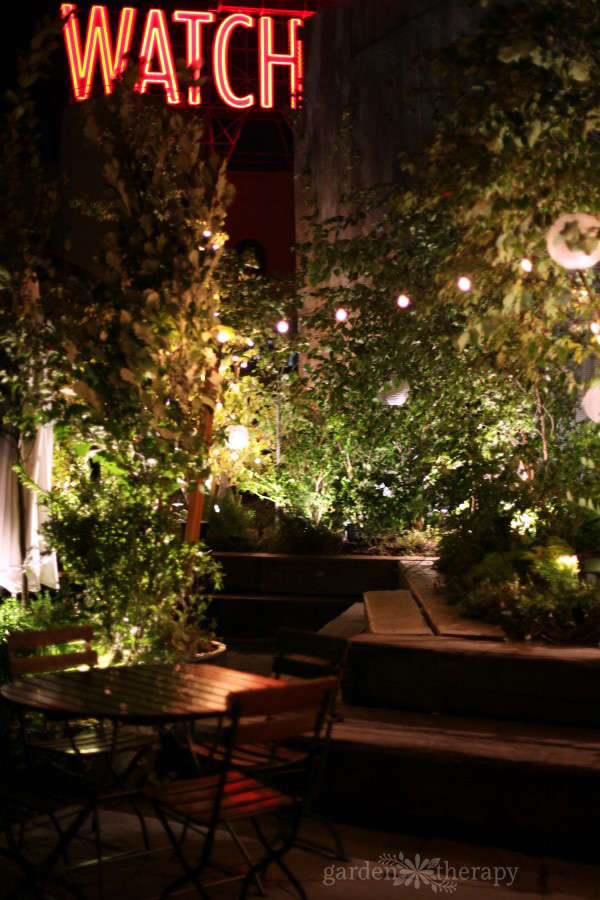 1 Hotel Brooklyn Bridge Rooftop Patio Garden Lights