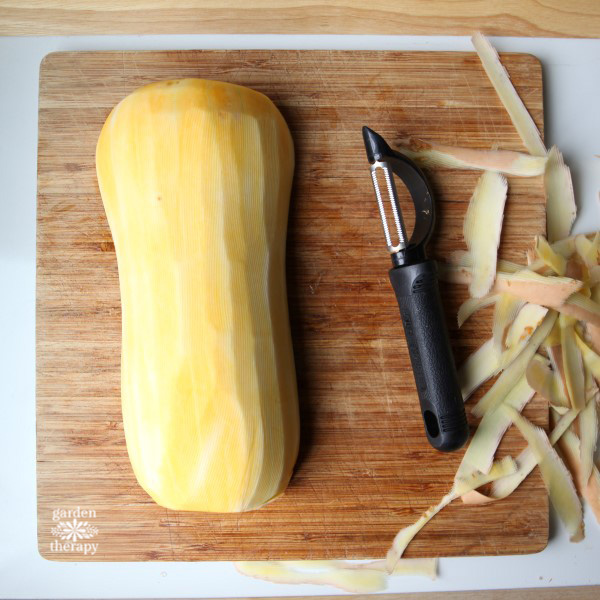 How to prep butternut squash the easy way.