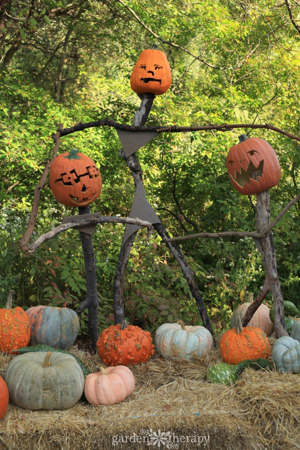 Pumpkinhead Scarecrows at the NYBG Children's Adventure Garden - Garden ...