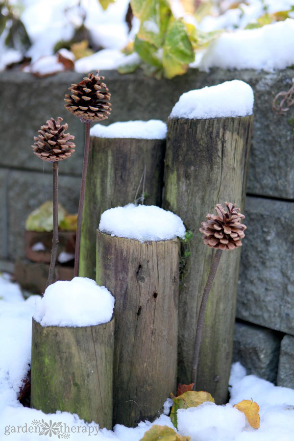 planter decorations for the holidays