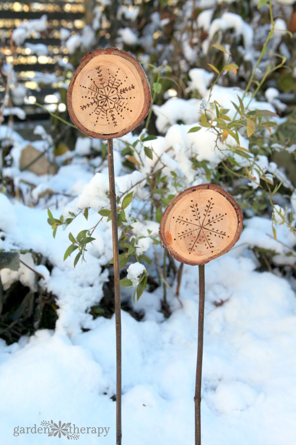 Homemade outdoor planter ornaments