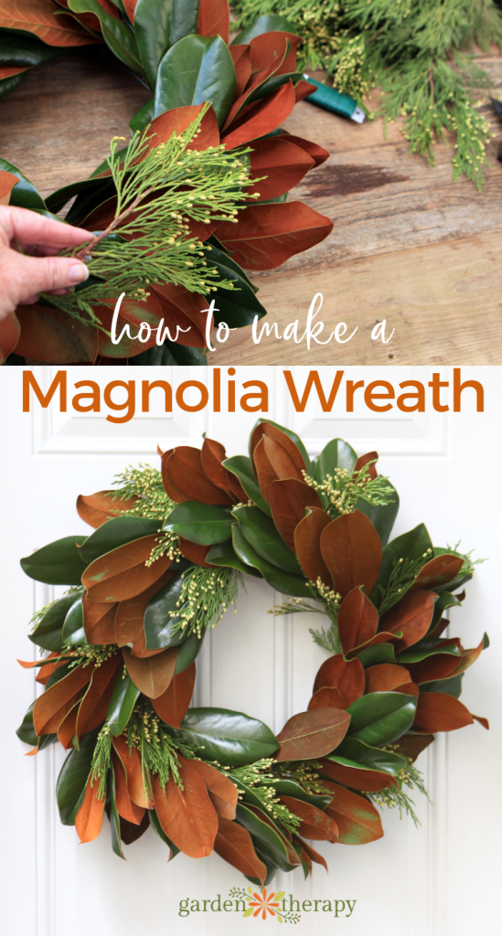 How to Make a Fresh Magnolia Wreath - Garden Therapy