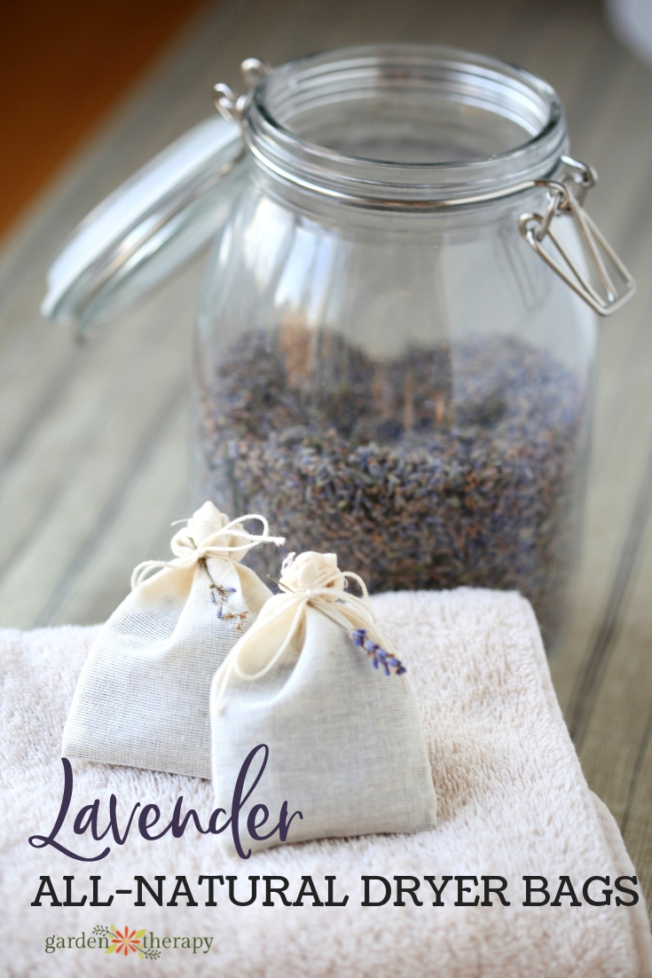 Lavender All-Natural Dryer Bags. Freshen your laundry naturally.