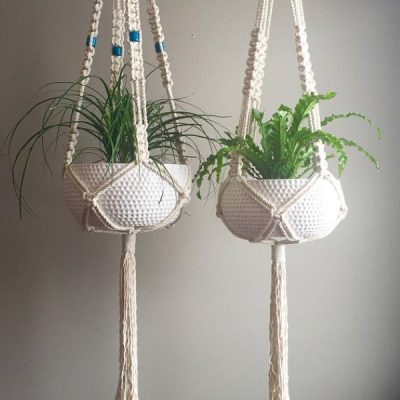 garden-inspired gifts: macrame plant hangers