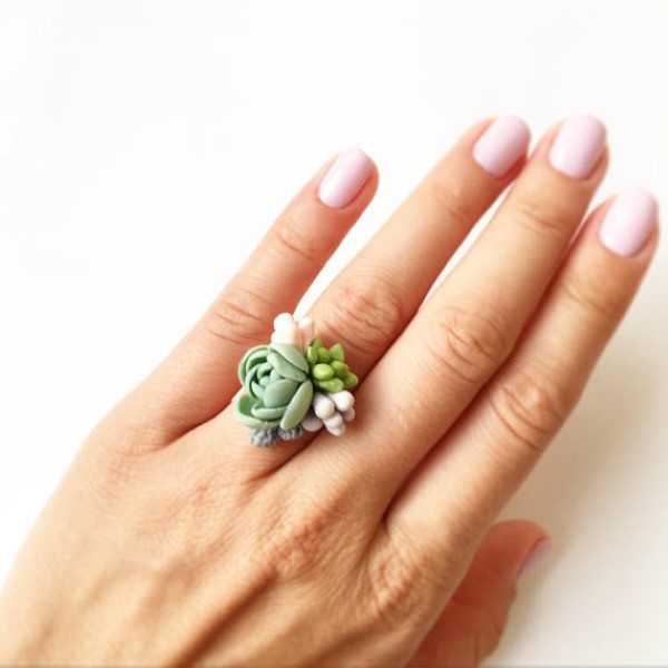 garden-inspired gifts: succulent jewelry