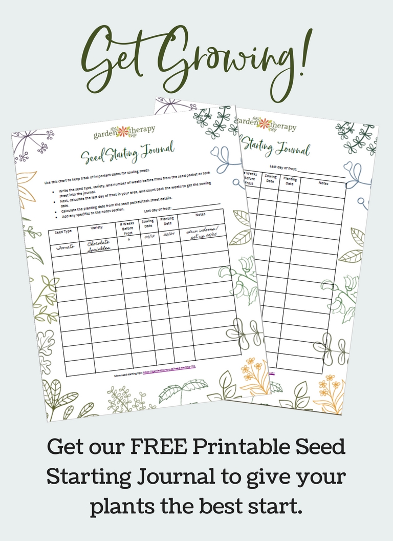 Get Growing with this FREE Printable SeedStarting Journal via Garden