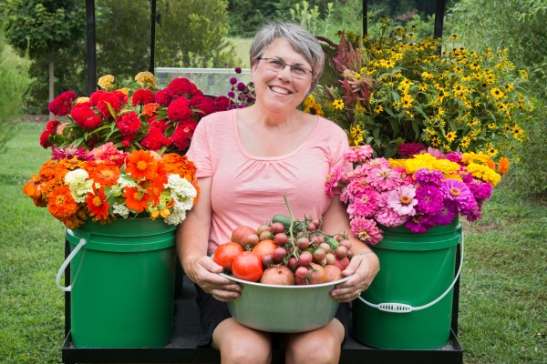 Lisa Ziegler, author of Vegetables Love Flowers