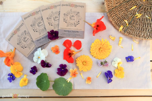 Edible Flowers Seed Collection Garden Therapy