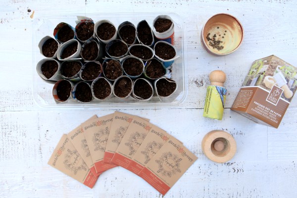 Limited edition superfoods seeds and a wooden pot maker are included in this kit