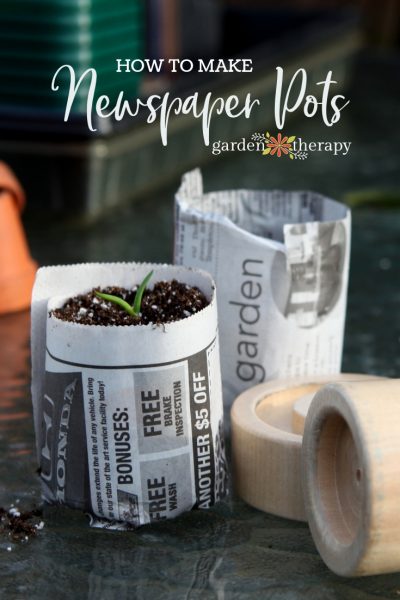 how to make newspaper pots