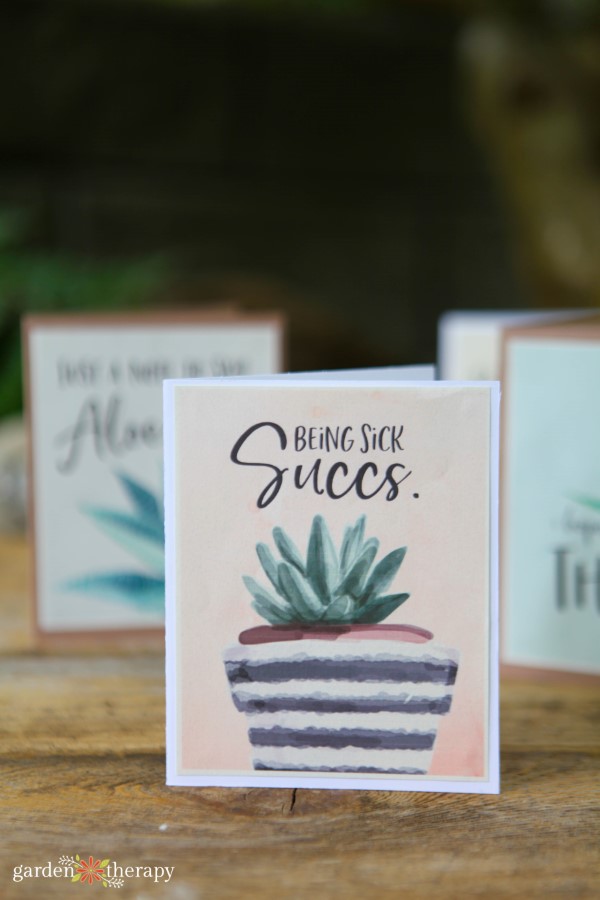 Being Sick Succs Printable Sympathy Card