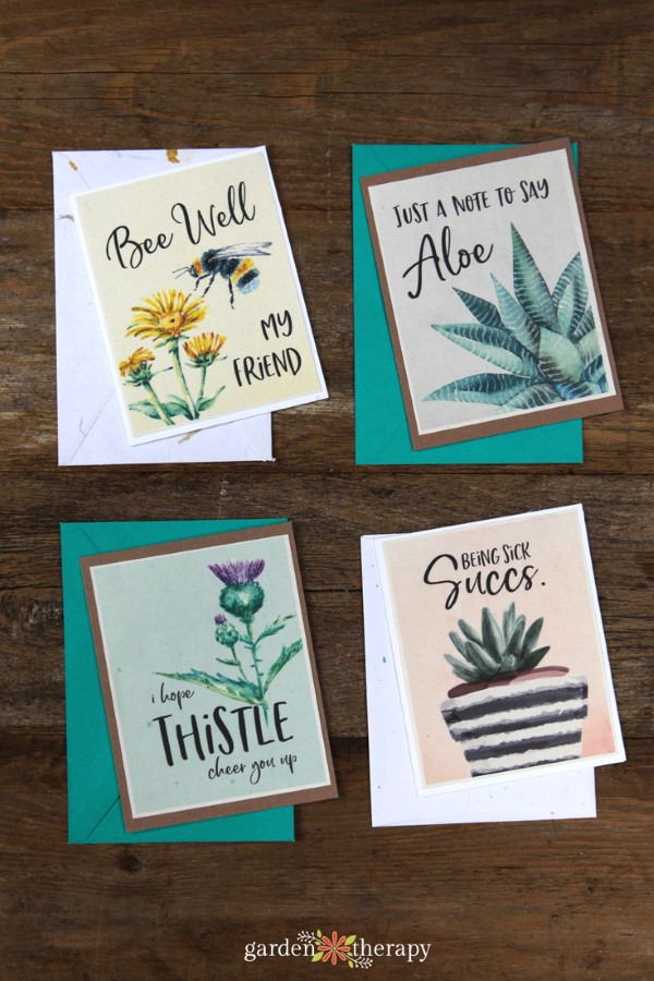 Punny Printable Sympathy Cards for Plant-Lovers - Garden Therapy