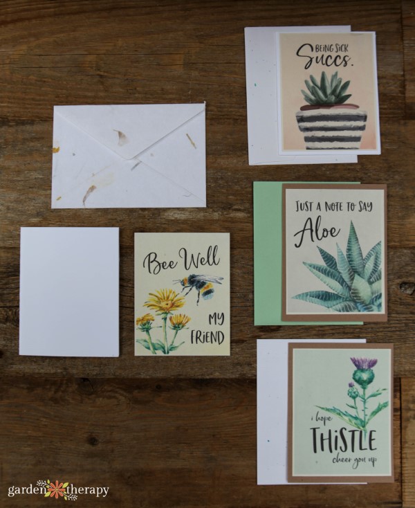 Printable Sympathy Cards for Plant Lovers