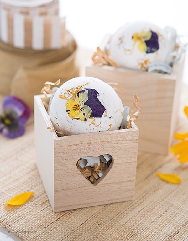 floral bath bombs