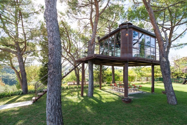 treehouse with wide windows