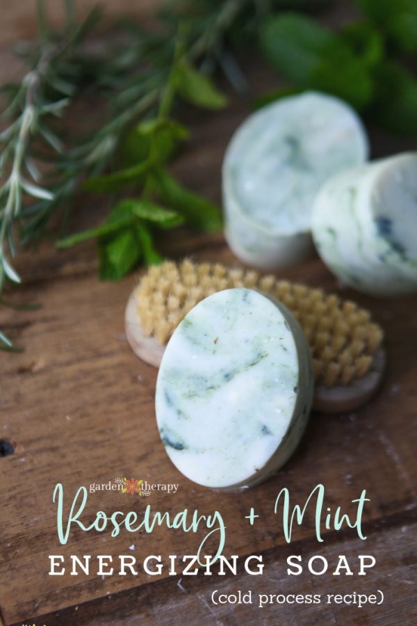 Wake Up Happy with this Rosemary and Peppermint Energizing Shower Soap