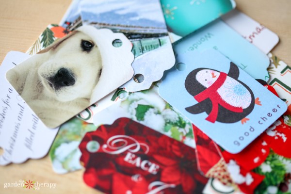 Christmas Card Recycling Idea