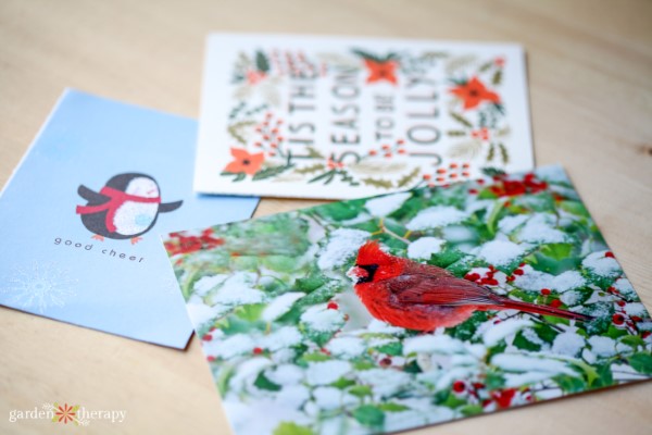 Christmas Card Recycling Project