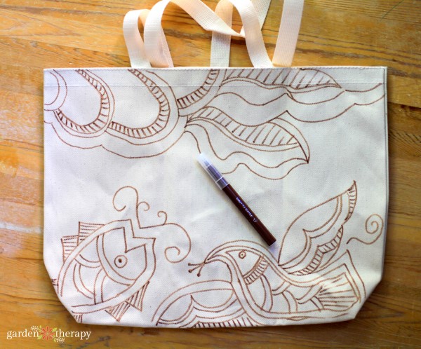 Make a Bright Happy Hand Painted Market Tote Bag That s