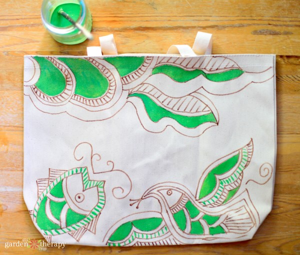 Make a Bright & Happy Hand-Painted Market Tote Bag (That's Washable!) -  Garden Therapy