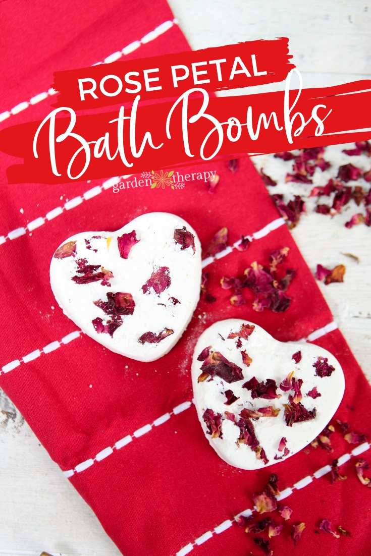 Romancing the Bath with Rose Petal Bath Bombs Garden Therapy