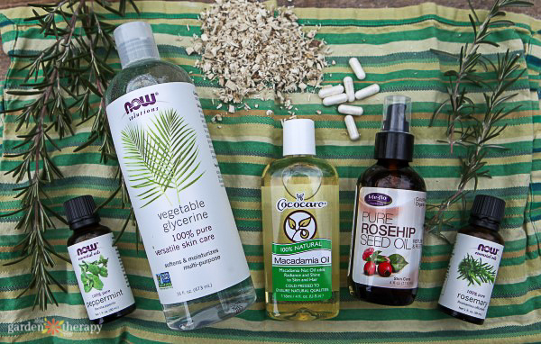 Rosemary Peppermint Conditioner Recipe. ingredients