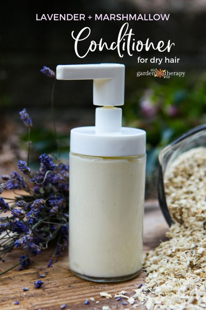 Homemade Lavender Root and Marshmallow Conditioner Recipe for Dry Hair