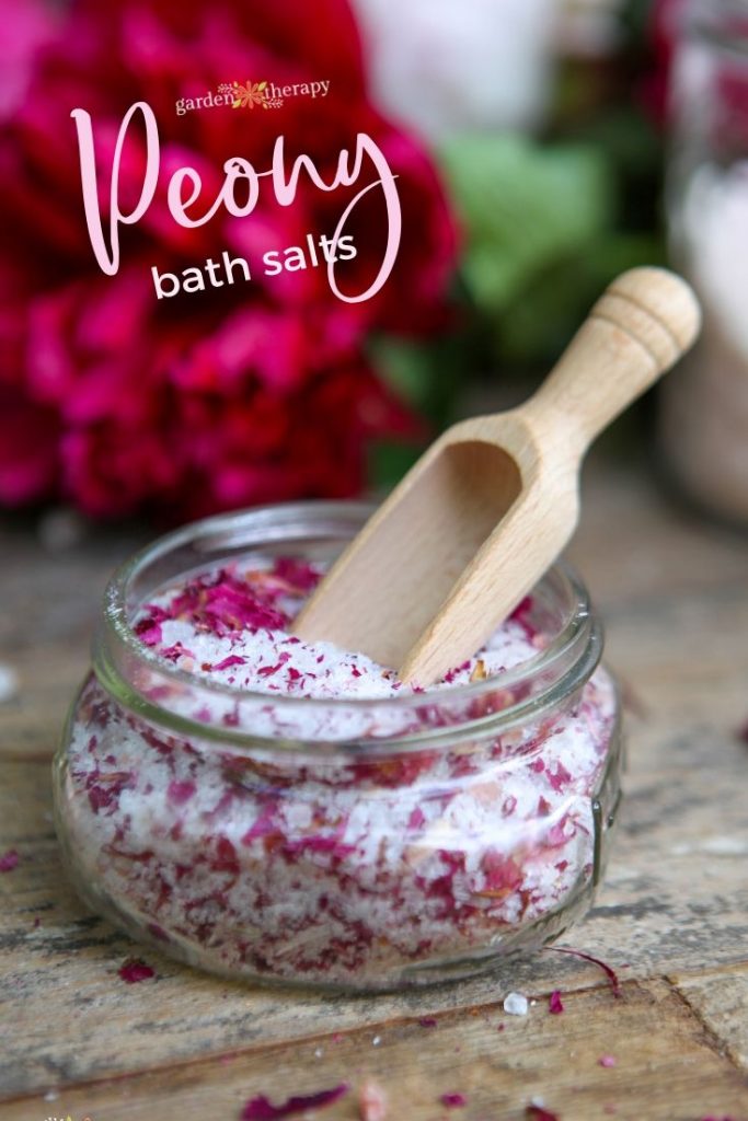 Pretty Pink Peony Bath Salts Recipe Garden Therapy