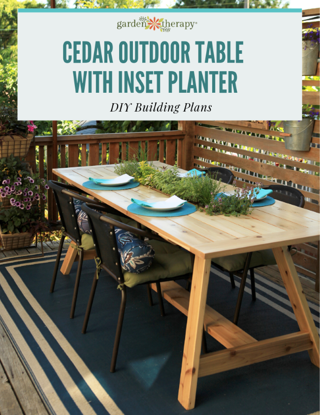 Cedar Outdoor Dining Table DIY Building Plans