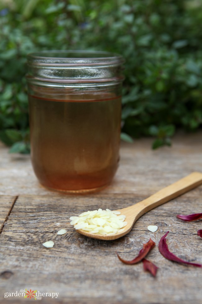 making a summer lotion bar with beeswax