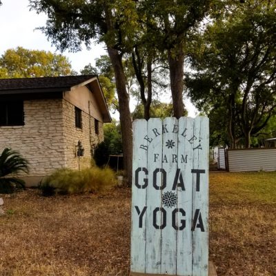 Berkeley Farm Goat Yoga Sign