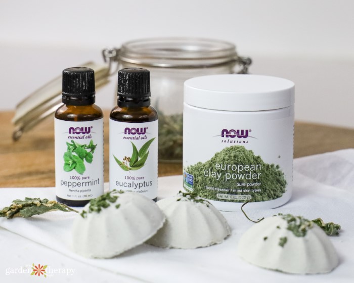 Vapeurs de douche aromathérapeutiques à la menthe poivrée et à l'eucalyptus