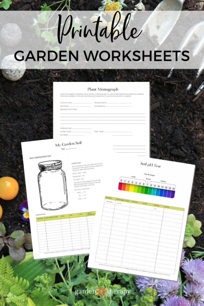 Garden Alchemy Workbook Pages Printed