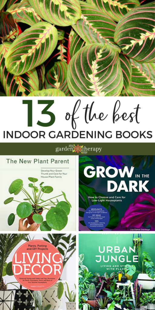 collage of the best indoor plant books