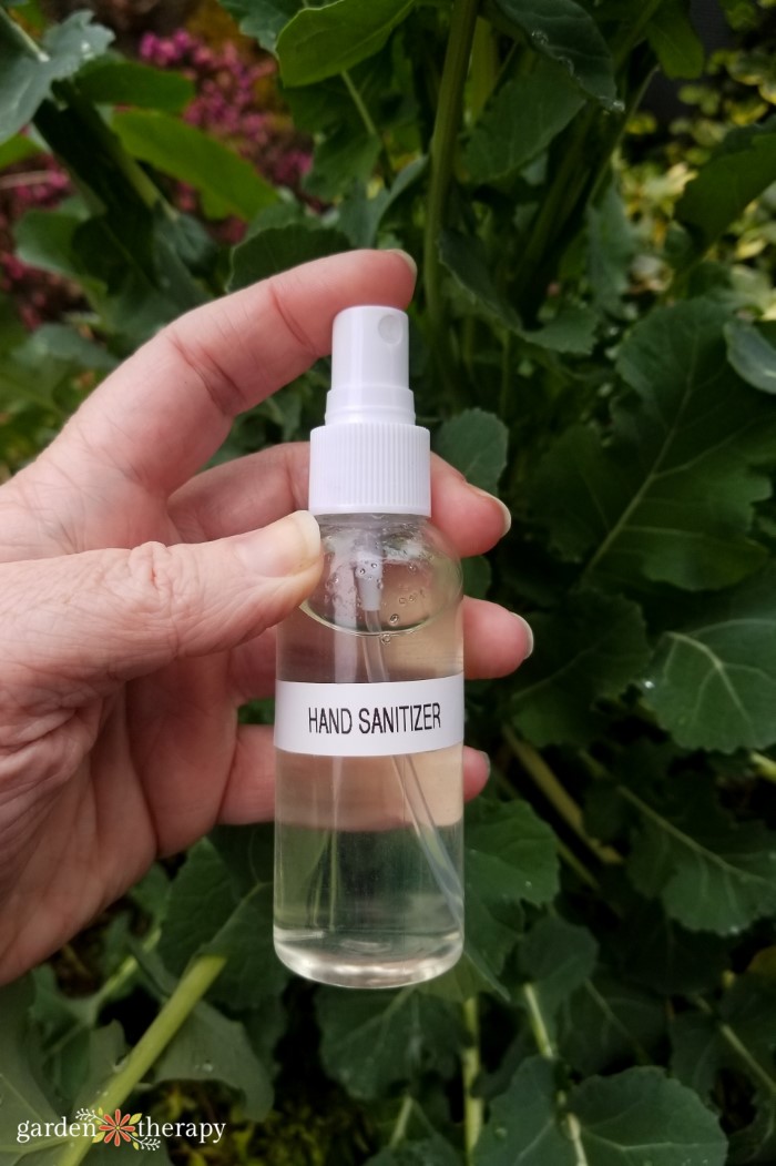 Diy Hand Sanitizer Spray Alcohol Based Garden Therapy