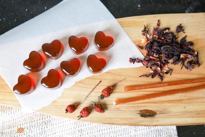 heart shaped manuka honey lozenges