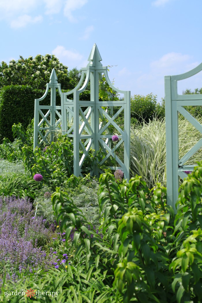 Garden Trellis Tutorial How to Make a DIY Bamboo Trellis