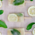 Lemon and mint mojito popsicles