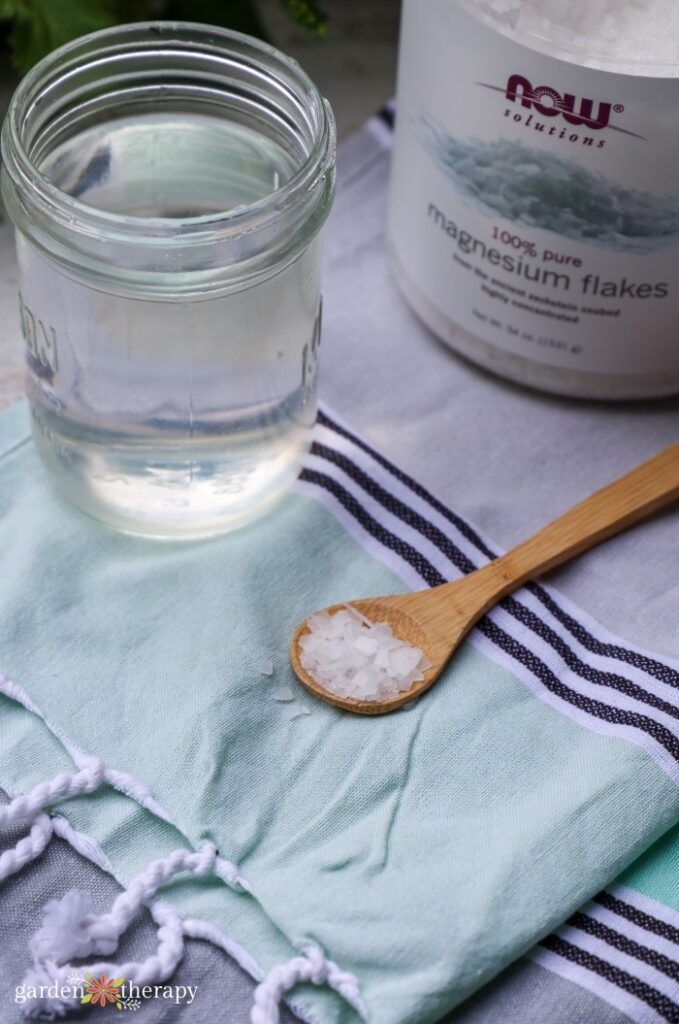 Chamomile infused oil as part of a magnesium lotion base