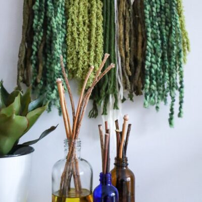 Natural reed diffusers in 3 jars