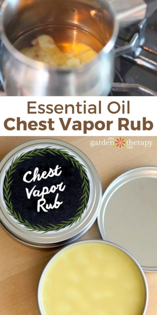 essential oil chest vapor rub