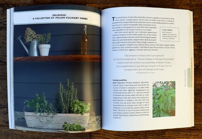 Container Herb Garden Book Interior