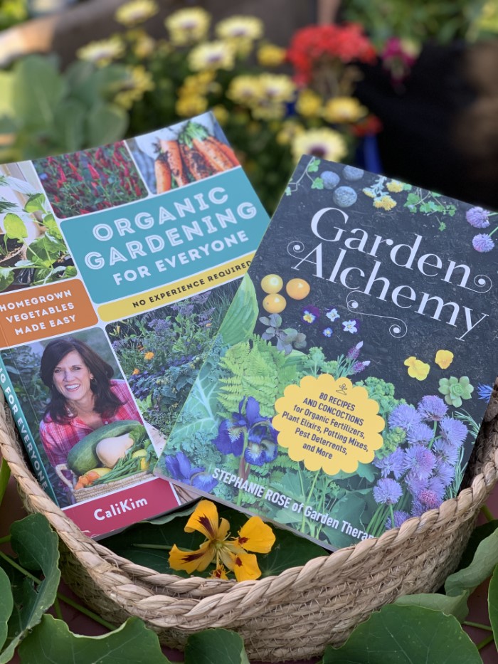 Organic Gardening for Everyone and Garden Alchemy books