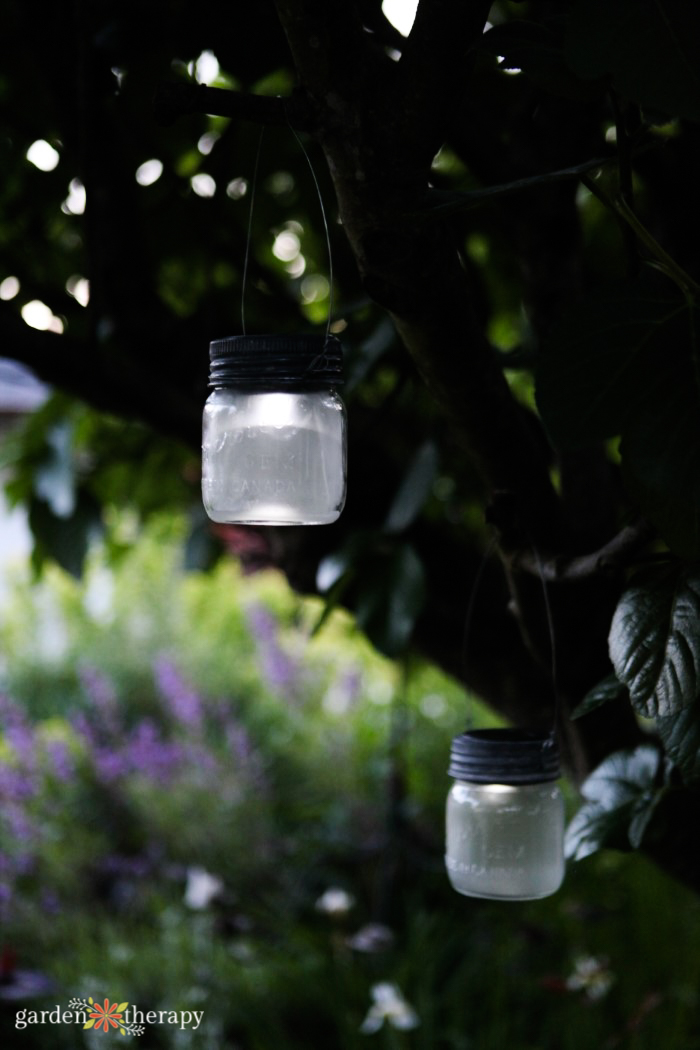 garden jar lights