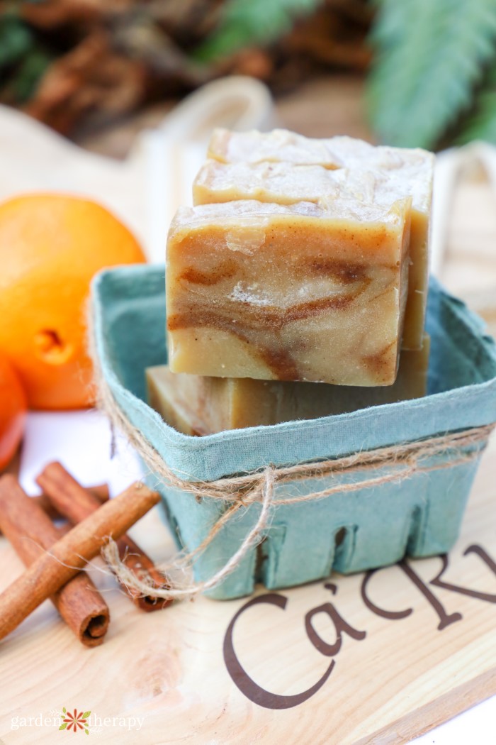 cinnamon and orange soap
