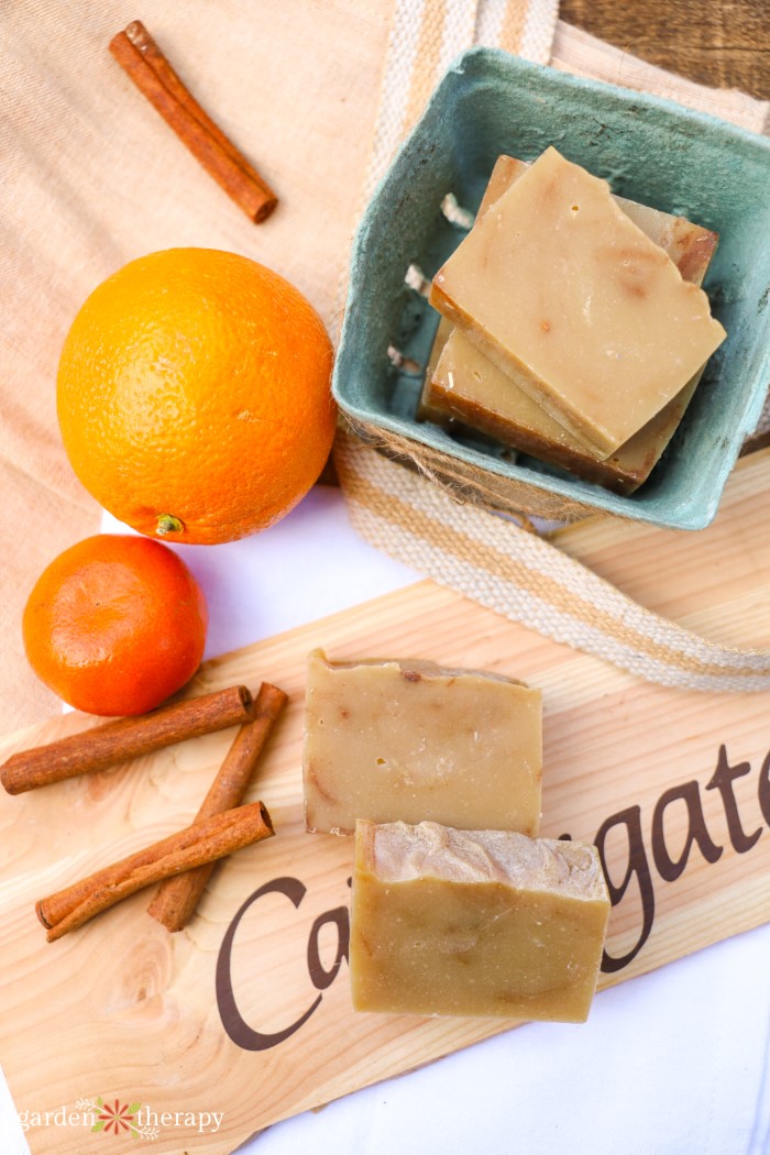 orange and cinnamon soap