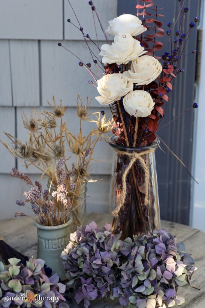 dried floral arrangements