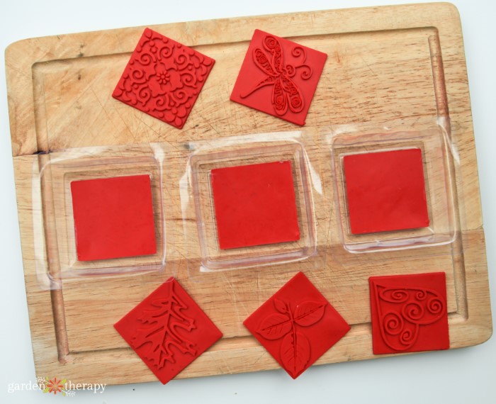 how to use rubber embossing stamps for soap making